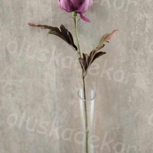 Protea, selyem szálas dekor növény, menta, rózsaszín, lila, 36cm - otthon & életmód - dekoráció - virágdísz és tartó - csokor & virágdísz - Meska.hu