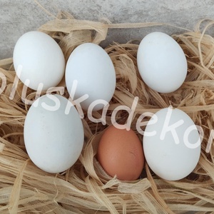 Kacsatojás, tojás, fehér, igazi, kifújt, húsvéti dekorációs alapanyag, 9cm, Kellékek & szerszámok, Dekorációs kellékek, Figurák, , MESKA