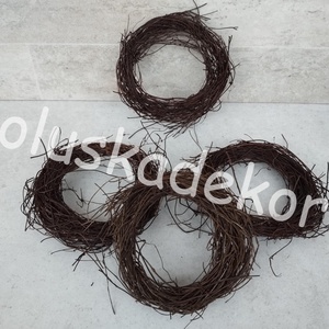 Szőlőkoszorú, fészekkoszorú, natúr, húsvéti, dekorációs alapanyag, 15cm - Meska.hu