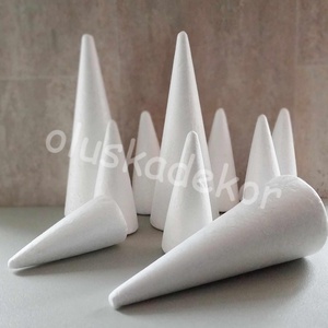 Hungarocell, polisztirol kúp, húsvéti, karácsonyi dekorációs alapanyag, 27cm - Meska.hu