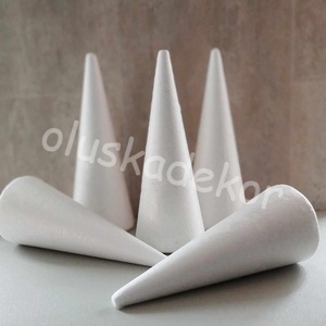 Hungarocell, polisztirol kúp, húsvéti, karácsonyi dekorációs alapanyag, 27cm - kellékek & szerszámok - dekorációs kellékek - egyéb kellékek - Meska.hu