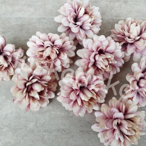 Dália selyem virágfej, dekorációs alapanyag több színben, 7,5cm - kellékek & szerszámok - dekorációs kellékek - virágfej - Meska.hu