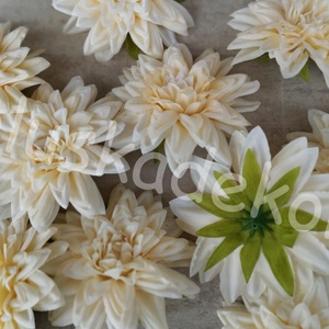 Dália selyem virágfej, művirág, dekorációs alapanyag, 11cm - kellékek & szerszámok - dekorációs kellékek - virágfej - Meska.hu