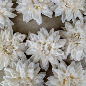 Dália selyem virágfej, művirág, dekorációs alapanyag, 11cm - kellékek & szerszámok - dekorációs kellékek - virágfej - Meska.hu