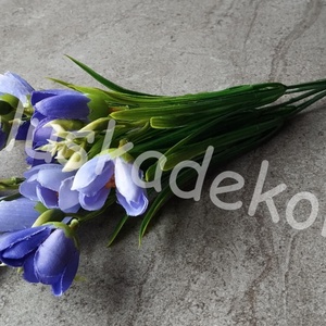 Crocus tavaszi, selyem dekorációs virágcsokor, 35cm - kellékek & szerszámok - dekorációs kellékek - egyéb kellékek - Meska.hu