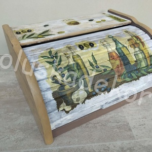 Fa kenyértartó, nagy, vintage, konyhai dekorációs kiegészítő, Otthon & Életmód, Konyhafelszerelés, tálalás, Konyhai tárolás, Kenyértartó, Virágkötés, Mindenmás, MESKA