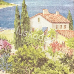 Toscana hangulatú, tavaszi, nyári dekoupage, dekupázs dekor szalvéta, Kellékek & szerszámok, Papír, Decoupage papír, Virágkötés, Mindenmás, MESKA