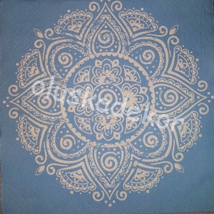 Mandala dekoupage, dekupázs dekorációs szalvéta, 33x33cm, Kellékek & szerszámok, Papír, Decoupage papír, Mindenmás, Decoupage, transzfer és szalvétatechnika, MESKA