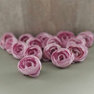 Ranunculus, boglárka, selyem virágfej, dekorációs alapanyag, 5cm - kellékek & szerszámok - dekorációs kellékek - virágfej - Meska.hu