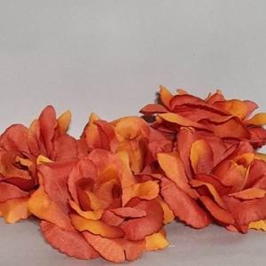 Rózsa virágfej, rózsafej, dekorációs selyem virág, 10cm - kellékek & szerszámok - dekorációs kellékek - virágfej - Meska.hu