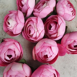 Boglárka, Ranunculus selyem virágfej, dekorációs termék, 6 cm - kellékek & szerszámok - dekorációs kellékek - virágfej - Meska.hu