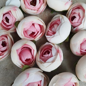 Boglárka, Ranunculus selyem virágfej, dekorációs termék, 6 cm - kellékek & szerszámok - dekorációs kellékek - virágfej - Meska.hu