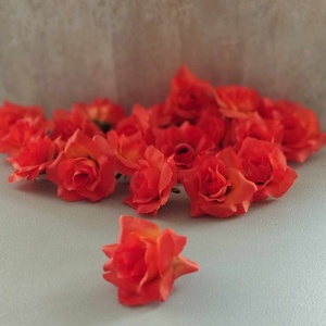 Rózsa virágfej, rózsafej, selyemvirág, dekorációs alapanyag, 6,5cm - Meska.hu