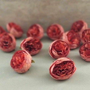 Peony, bazsarózsa, peoni virágfej, 5cm, dekorációs selyemvirág - kellékek & szerszámok - dekorációs kellékek - virágfej - Meska.hu