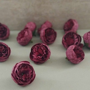 Peony, bazsarózsa, peoni virágfej, 5cm, dekorációs selyemvirág - kellékek & szerszámok - dekorációs kellékek - virágfej - Meska.hu