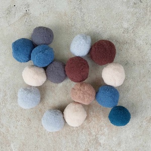 Kasmír Kashmir golyó, pompon, dekor alapanyag, 3cm, 10db/cs. - Meska.hu