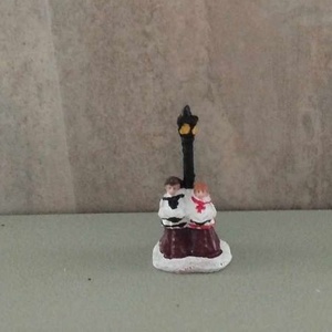 Téli falu, téli jelenet, gyerekkórus - 7x3cm - Meska.hu