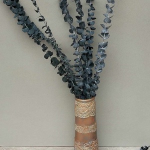 Eukalyptus spirál, preparált, tartósított dekorációs növény 4 színben, 60cm - kellékek & szerszámok - dekorációs kellékek - egyéb kellékek - Meska.hu