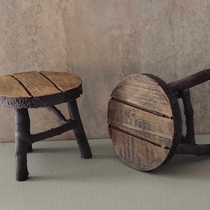 Asztal, tündérkert, manó, babaház, figura, dekorációs kiegészítő, 8 x 8cm - Meska.hu