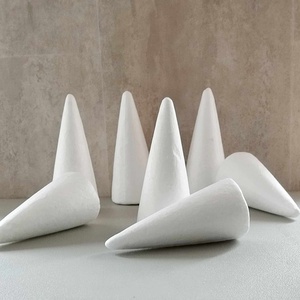 Hungarocell, polisztirol kúp, húsvéti, őszi, karácsonyi, dekorációs alapanyag, 15cm - Meska.hu