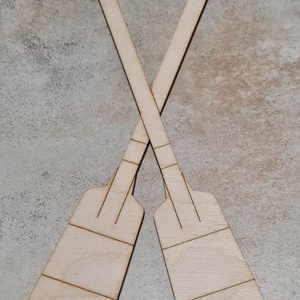 Evezőlapát, natúr, lézervágott, nyári fa dekoráció, 20 cm - Meska.hu