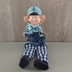 Matróz, Jack a tengerész, nyári dekor figura, poly, 10cm - kellékek & szerszámok - dekorációs kellékek - figurák - Meska.hu