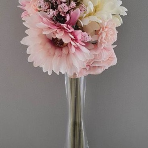 Gerbera, Peony, vegyes csokor, műnövény, dekorációs kiegészítő, több színben - kellékek & szerszámok - dekorációs kellékek - egyéb kellékek - Meska.hu