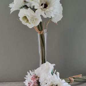 Gerbera, Peony, vegyes csokor, műnövény, dekorációs kiegészítő, több színben - kellékek & szerszámok - dekorációs kellékek - egyéb kellékek - Meska.hu