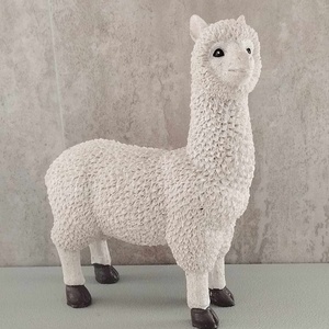 Láma, álló, tavaszi, nyári dekor figura13cm - Meska.hu