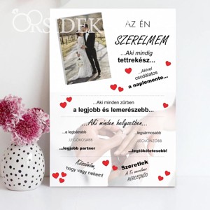 AZ ÉN SZERELMEM Ajándék tábla, Otthon & Életmód, Dekoráció, Kép & Falikép, Táblakép, , MESKA
