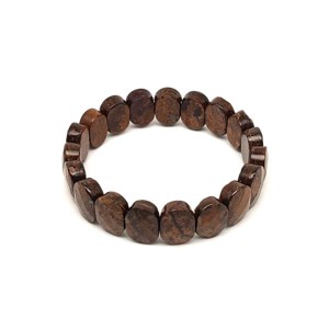 Bronzit faz ovális téglalap karkötő 14,5x10,5mm, Ékszer, Karkötő, Ásványkarkötő, , MESKA
