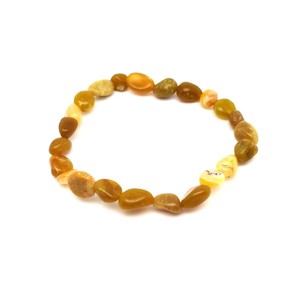 Opál sárga pebble karkötő AB 6-10mm, Ékszer, Karkötő, Ásványkarkötő, , MESKA