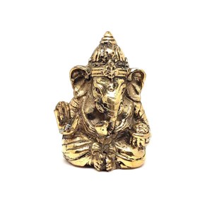 Réz figura Ganesha arany 8x5,5cm, Otthon & Életmód, Dekoráció, Spiritualitás, , MESKA