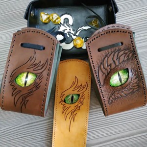 Sárkányszemes kockatartó szütyő - ZÖLD szemmel, Játék & Sport, Szerepjáték, , MESKA