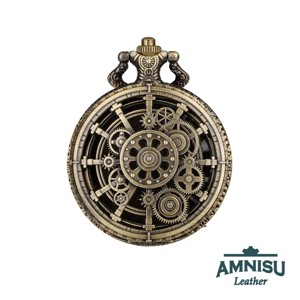 Bronz steampunk mini fém kockaszett zsebóra tokban, Játék & Sport, Szerepjáték, , MESKA