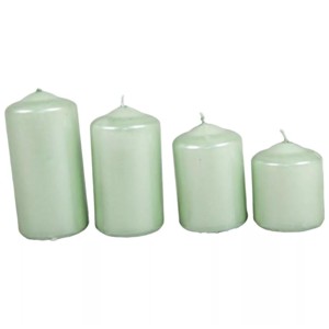 Metál 50 mm lépcsős gyertya szett - menta, Kellékek & szerszámok, Dekorációs gyertya, Dekorációs kellékek, , MESKA