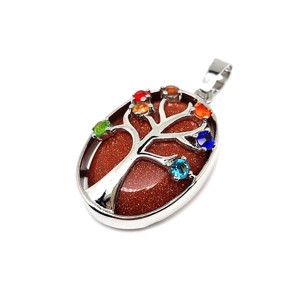 Ovális medál fém fa str Goldstone vörös 2x3cm, Ékszer, Nyaklánc, Medál, , MESKA