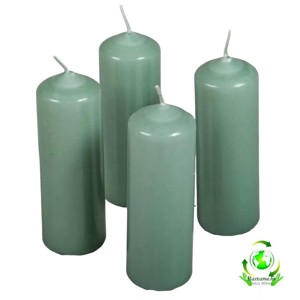 Mártott henger gyertya 40x120 mm - menta, Kellékek & szerszámok, Dekorációs gyertya, Dekorációs kellékek, , MESKA