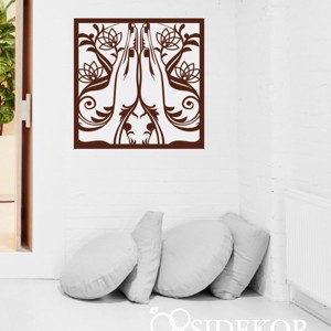 Namasté falikép fából, Otthon & Életmód, Dekoráció, Spiritualitás, Mandala, , MESKA