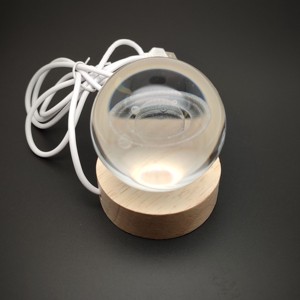 Szaturnusz üveg gömb hangulatlámpa USB fénnyel 6 cm, Kellékek & szerszámok, Ásvány alapanyag, , MESKA