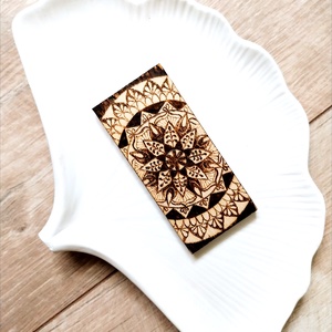 Mandala hűtőmágnes, Otthon & Életmód, Konyhafelszerelés, tálalás, Konyhai dekoráció, Hűtőmágnes, Gravírozás, pirográfia, MESKA