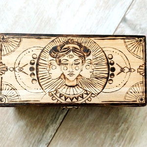 3 arcú díszdoboz - otthon & életmód - dekoráció - asztal és polc dekoráció - díszdoboz - Meska.hu