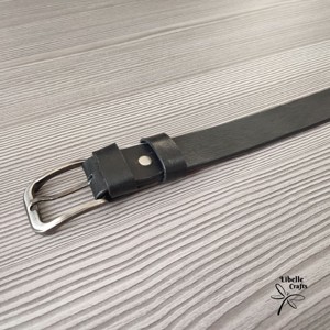 Fekete festett öv - ruha & divat - öv & övcsat - öv - Meska.hu