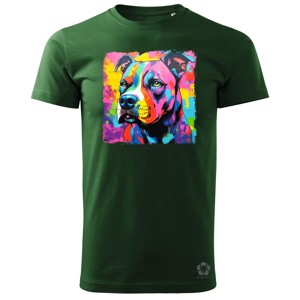 Pitbull portré v3 férfi póló, Ruha & Divat, Férfi ruha, Póló, , MESKA