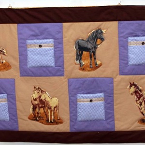 Lovas falvédő zsebes tárolókkal 180x78 cm -  - Meska.hu
