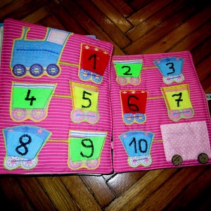  Névre szóló készségfejlesztő  textilkönyv /18 oldalas -  - Meska.hu