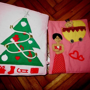  Névre szóló készségfejlesztő  textilkönyv /18 oldalas -  - Meska.hu