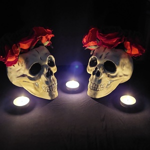Kerámia koponyák (Halloween) - otthon & életmód - dekoráció - halloween - halloweeni asztaldísz - Meska.hu