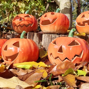 Halloween töklámpás, Művészet, Szobor, Kerámia, Agyagozás, MESKA