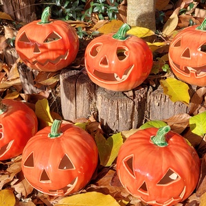 Halloween töklámpás - művészet - szobor - kerámia - Meska.hu